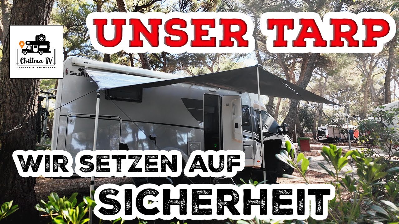 Tarp am Wohnmobil 🧐 beste Alternative zur Markise in sehr windigen Regionen wie Camping in Kroatien