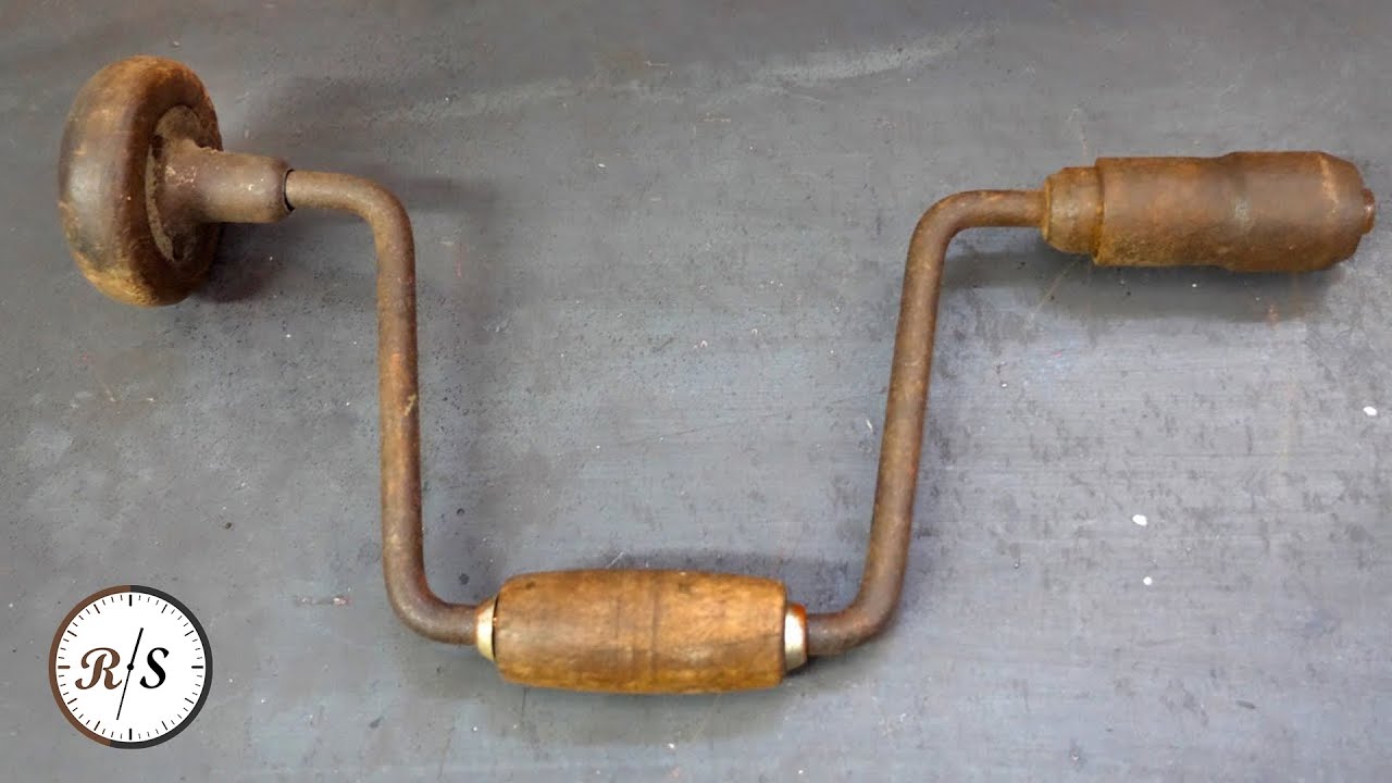Antique Hand Drill Tool Restoration (Bit Brace)
