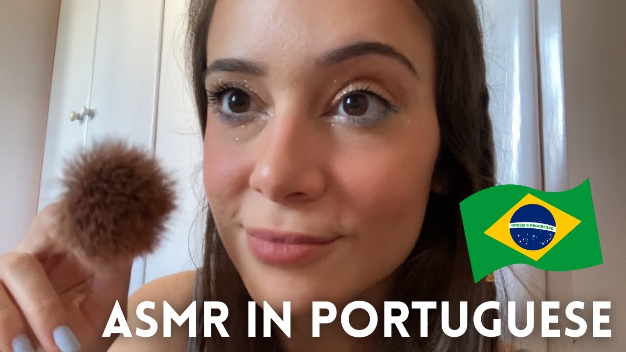 asmr fazendo sua maquiagem em português, asmr doing your makeup in portuguese 🇧🇷
