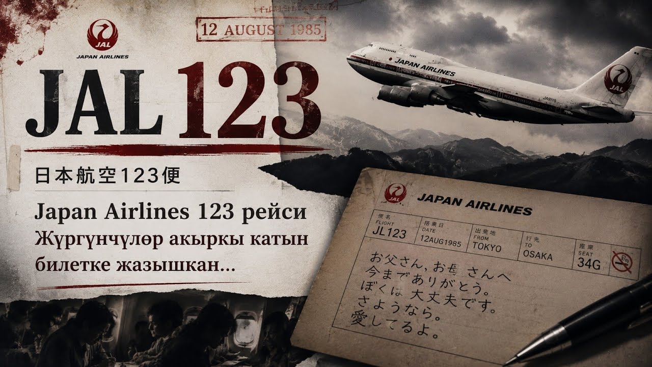 «Эми бүттү…» — Japan Airlines 123 рейсинин акыркы мүнөттөрү