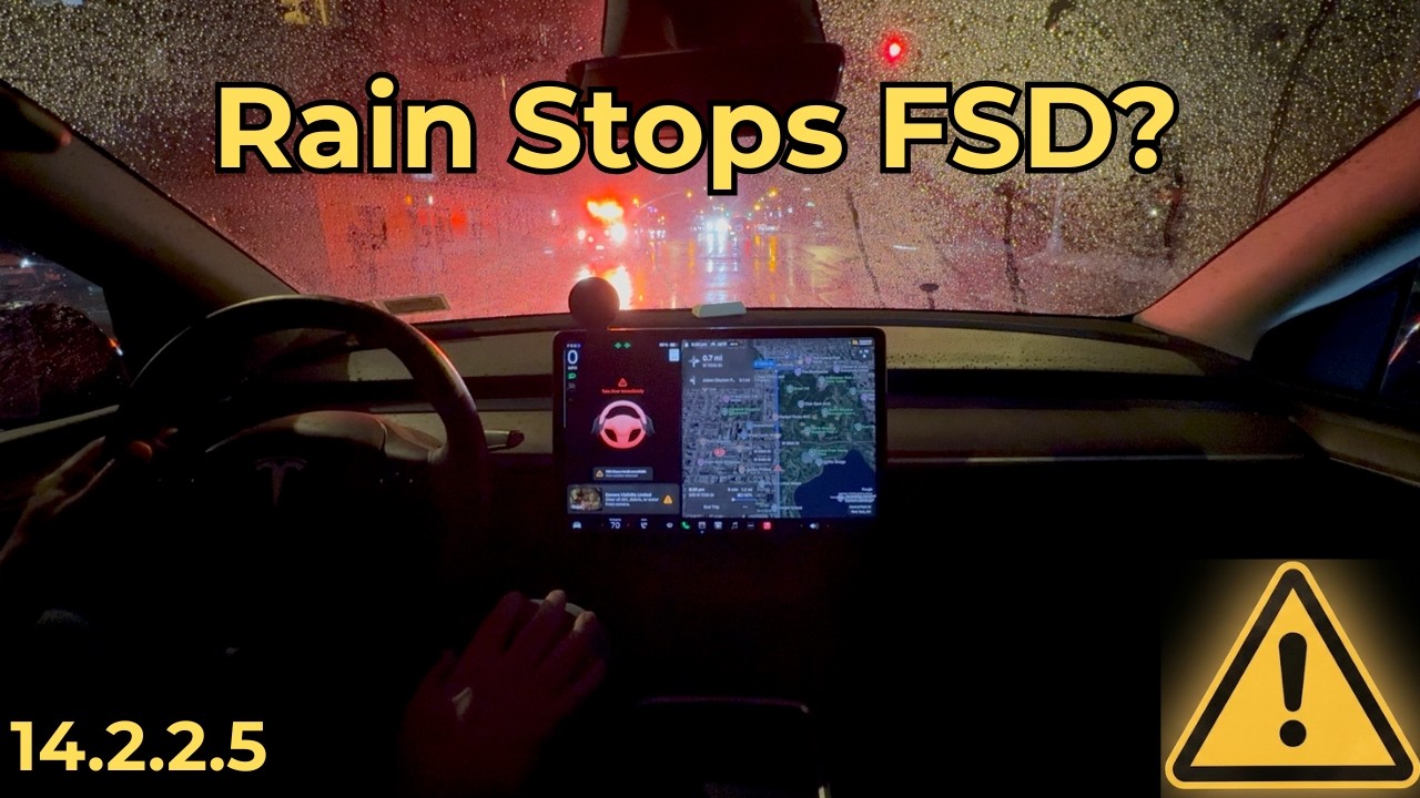 Rainy NYC Night &mdash; Can FSD 14.2.2.5 Survive Midtown &rarr; GW Bridge via Harlem?