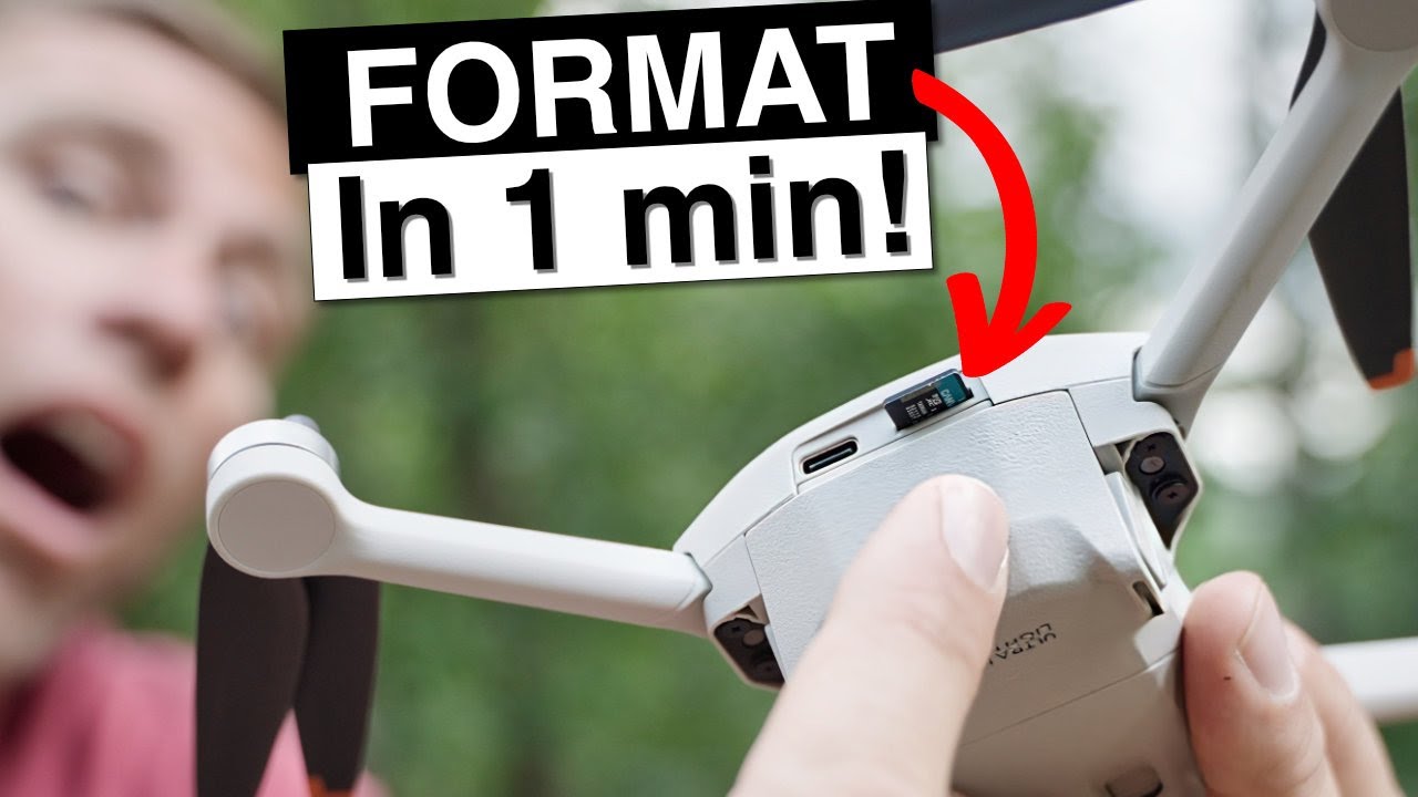 ⏱️ How to FORMAT SD Card in DJI Mini 4 Pro and DJI Mini 3 Pro in 1 Minute!'