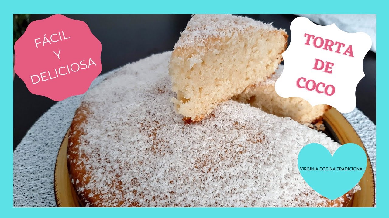 Fácil y deliciosa TORTA DE COCO 🍰