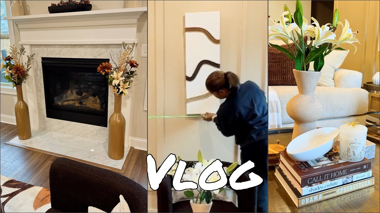 VLOG: LIVING ROOM IS FINALLY COMPLETE! PURGING AGAIN; MY NEXT HOME PROJECT 