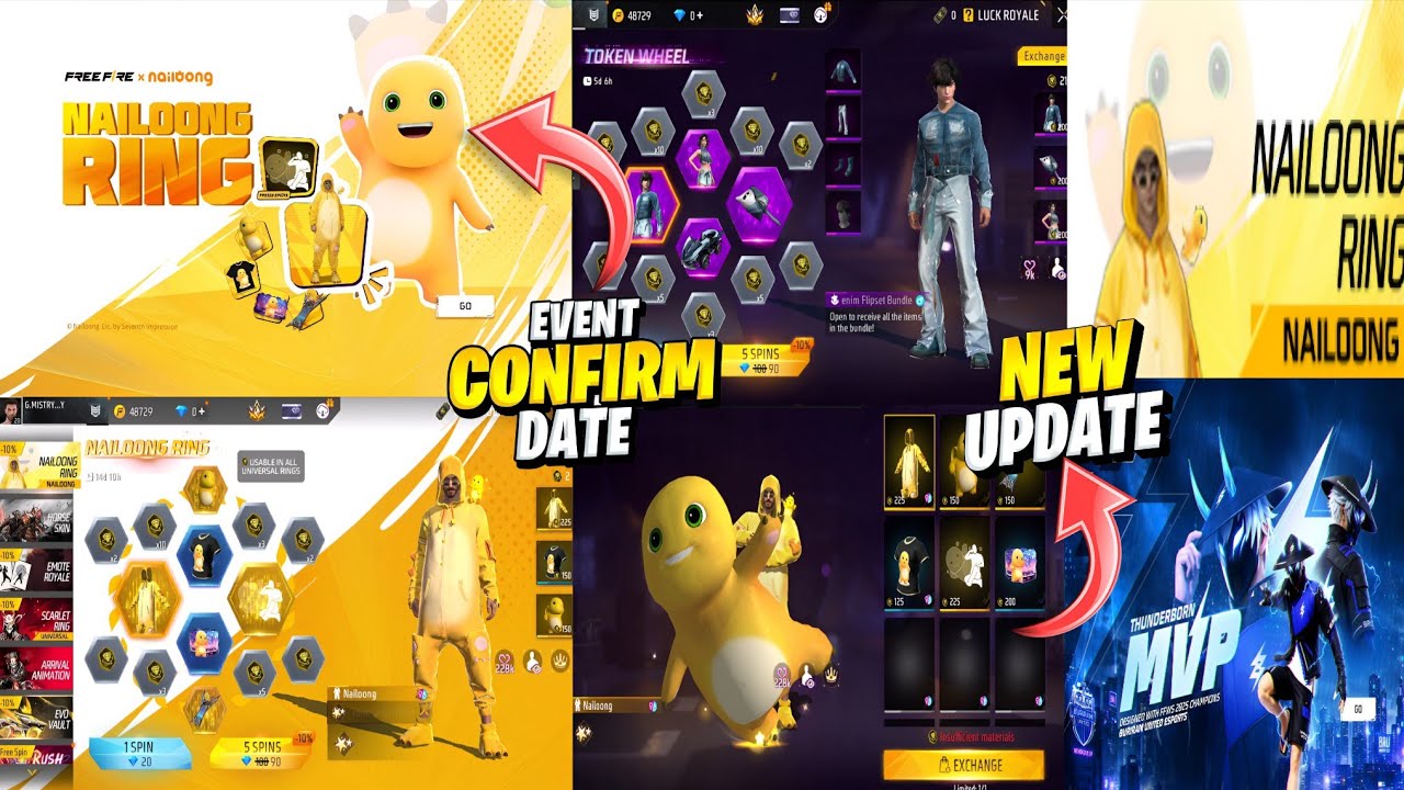Next Universal Ring Event 🤯🥳 Nailoong Ring Event! Free Fire x Nailoong Collaboration + Denim Ring