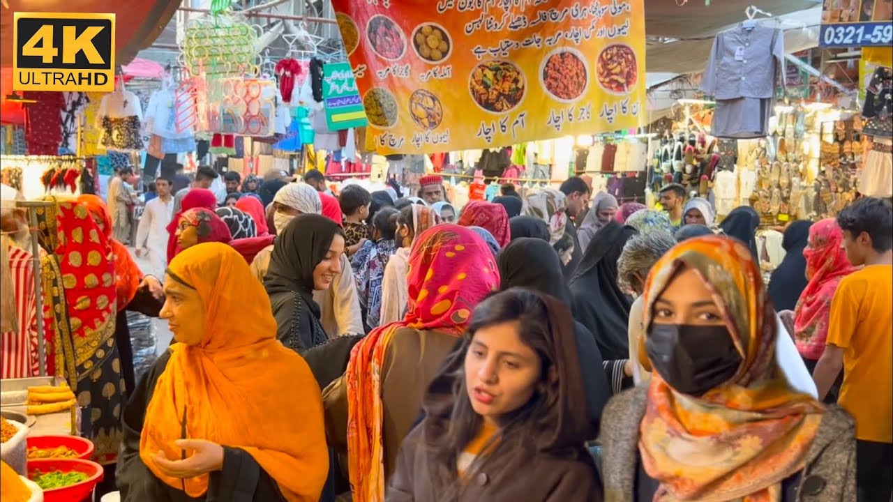 Exploring Lahore&rsquo;s Sheranwala Gate to Chuna Mandi in 4K | Lahore&rsquo;s Walking Tour of Hustling Streets