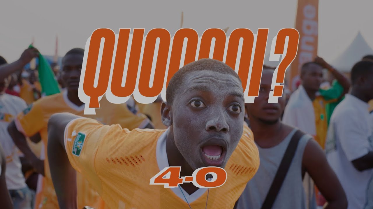 CÔTE D'IVOIRE 0-4 GUINÉE ÉQUATORIALE RÉACTION 😡 À CHAUD DES SUPPORTERS IVOIRIENS !