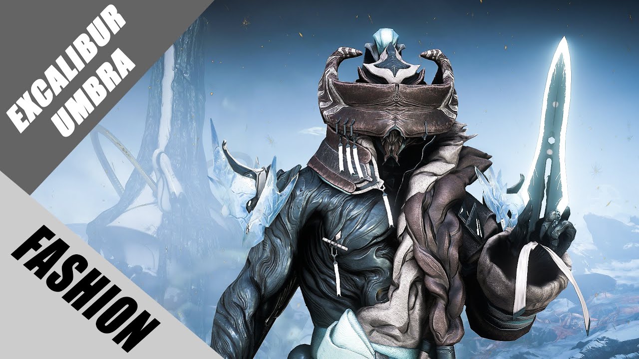 Warframe | Fashion Frame | Excalibur Umbra : 吹雪の戦士