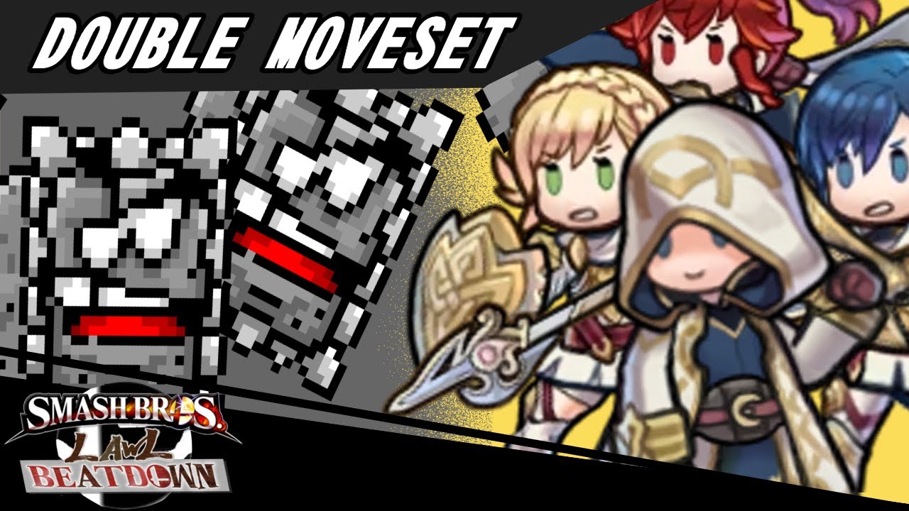 Smash Bros Lawl Beatdown Double Moveset- The Thwomps | Kiran