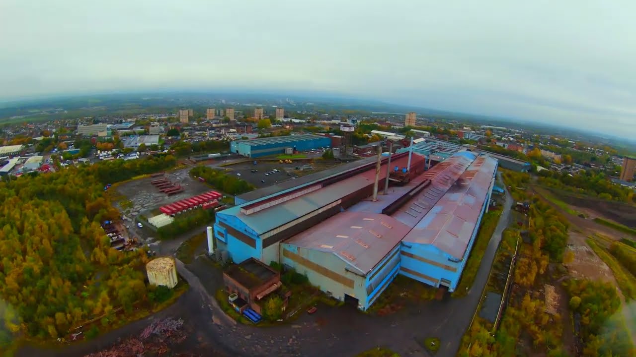 🚁 Flying Over Motherwell's Transformation: The Ravenscraig Steelworks to Modern Marvels 🌆🏗️🍂