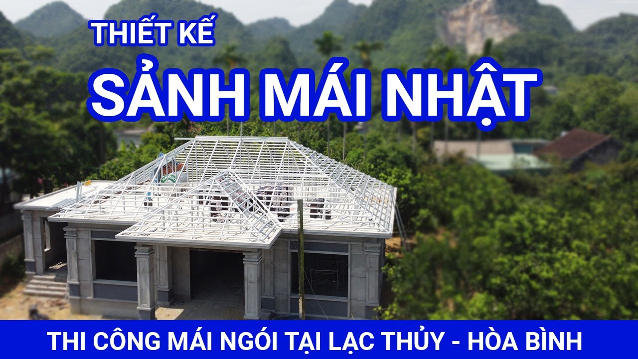 Lưu ý khi thiết kế thi công sảnh mái Nhật | Thi công mái ngói tại Hòa Bình