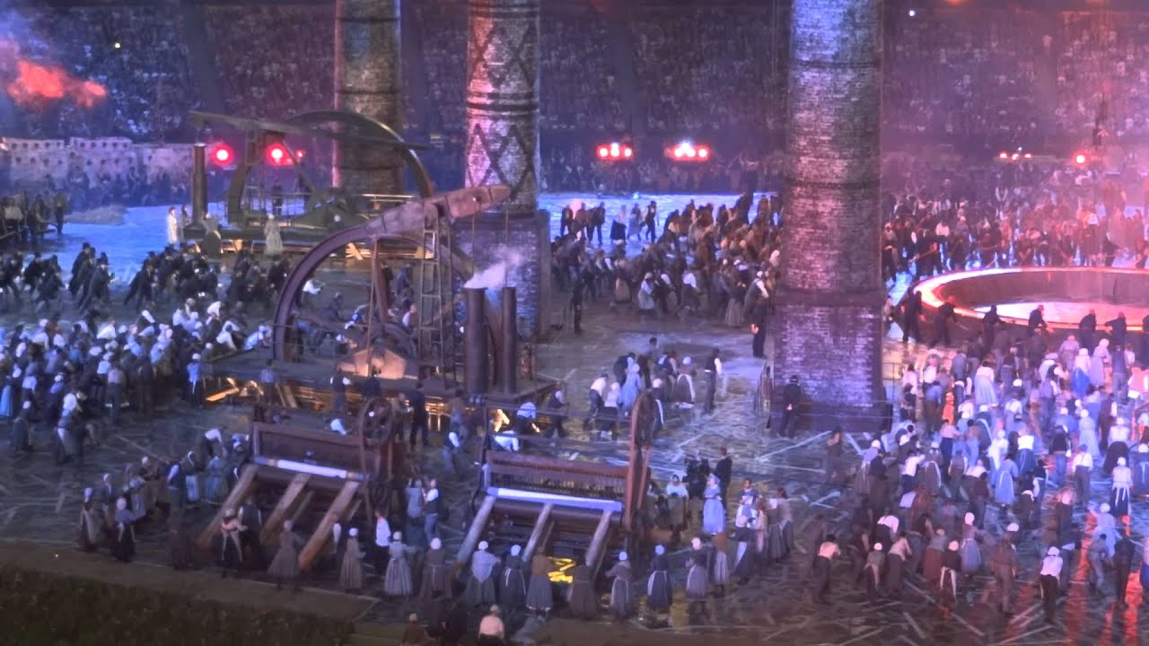 London 2012 Olympic Ceremony  - The Industrial Revolution (taken in the audience)