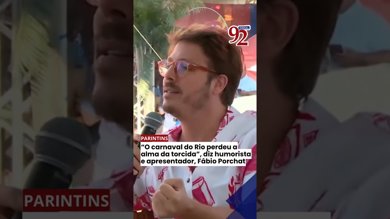 Parintins: &ldquo;O carnaval do Rio perdeu a alma da torcida&rdquo;, diz humorista e apresentador, F&aacute;bio Porchat