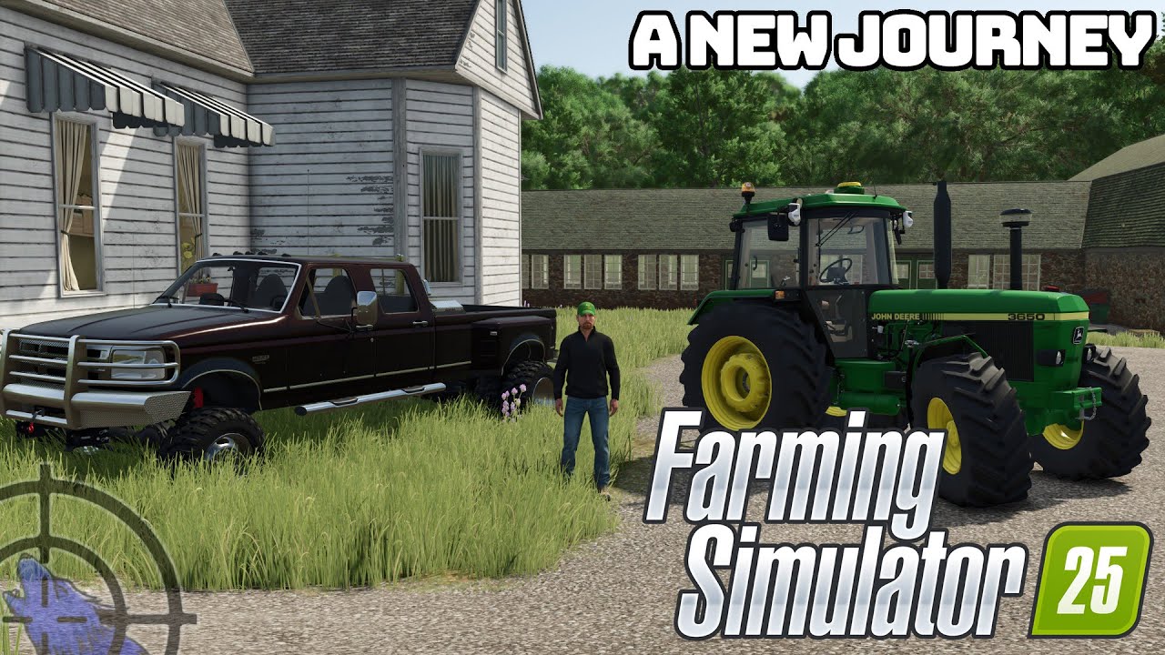 Starting Our New Farm | 100 Day Old School Farm | Farming Simulator 2025