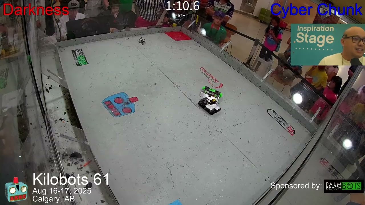 Darkness vs. Cyber Chunk [Antweight Rookies, Fight 3] - Kilobots 61