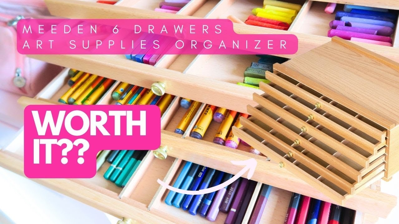 Meeden 6 Drawers- Organize Art Supplies With Me!