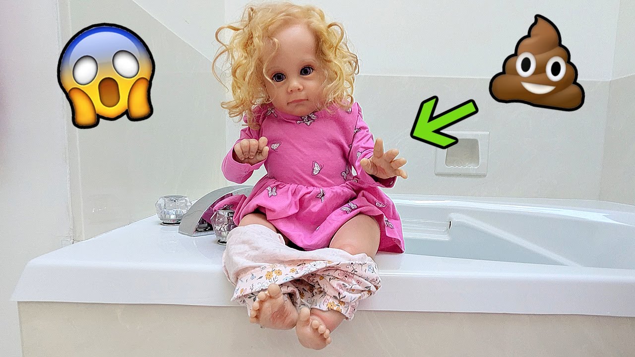 Reborn Toddler Girl Pees In Bathtub and Instantly Regrets It