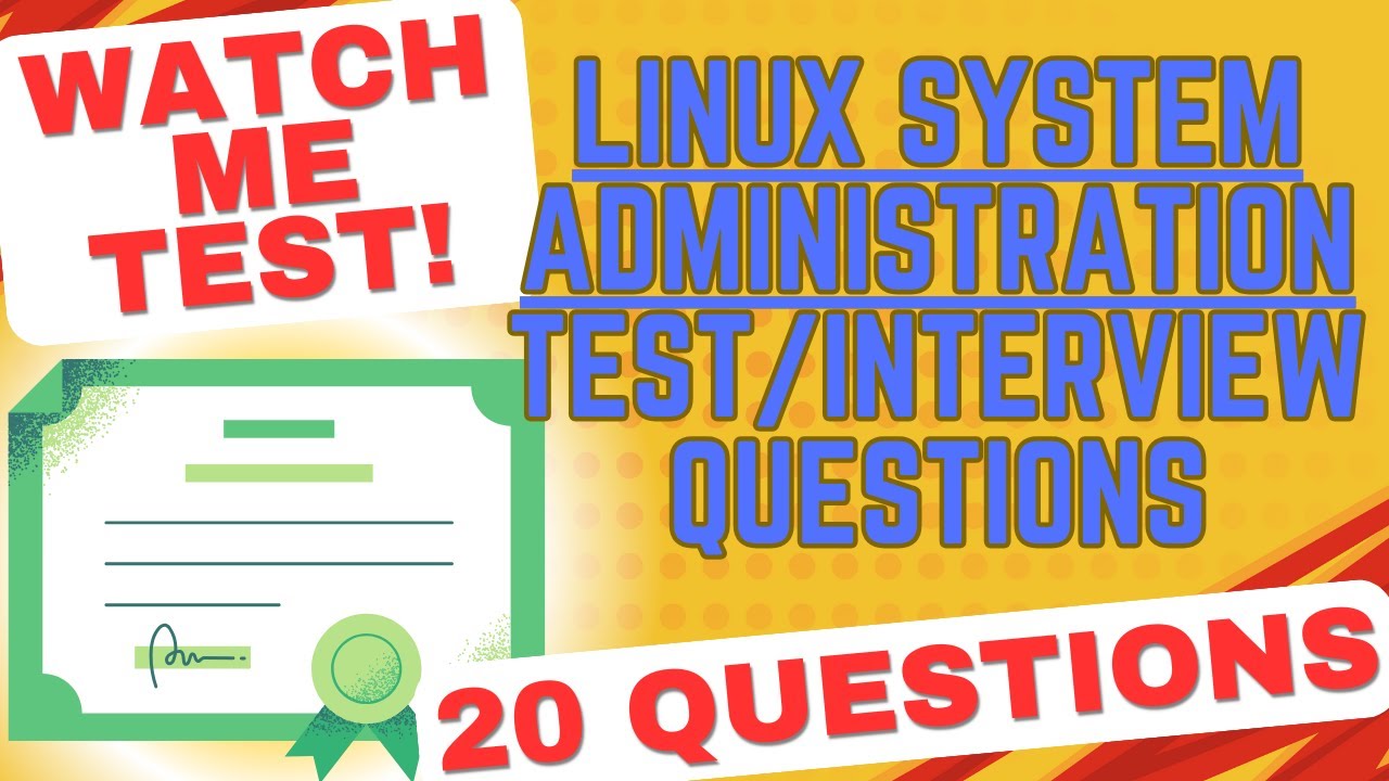 Linux System Administration Test/Interview Questions - Are You Good Enough?