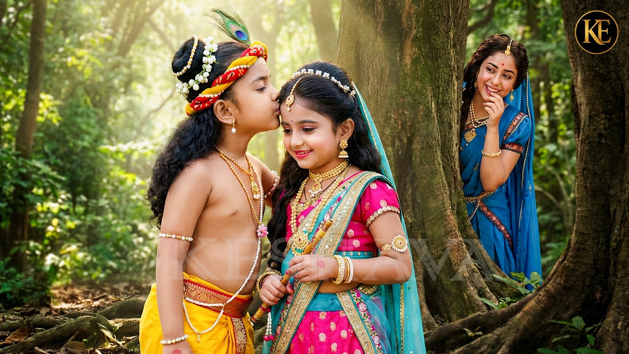राधा संग कान्हा की चोरी-छुपे मुलाकात, मैया की नज़र से ना बच पाए! || YMKN || Shree Krishan leela