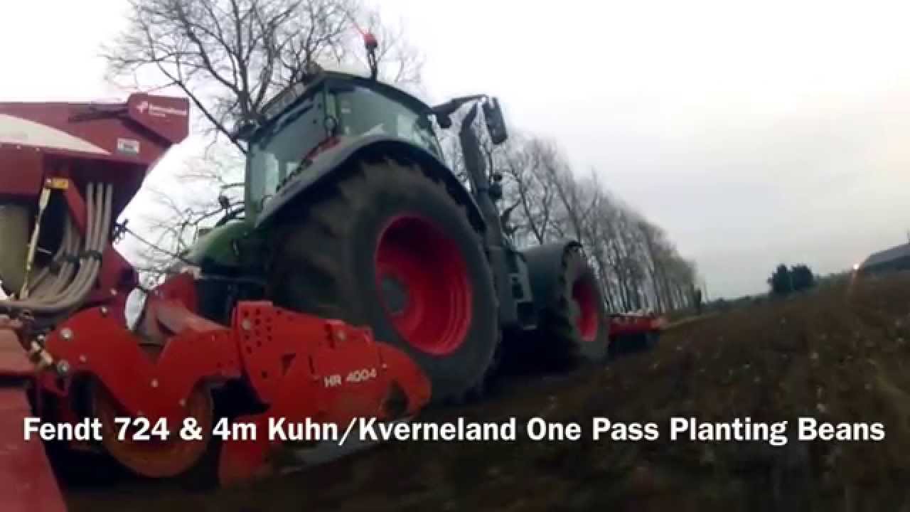 Fendt 724 Planting Beans
