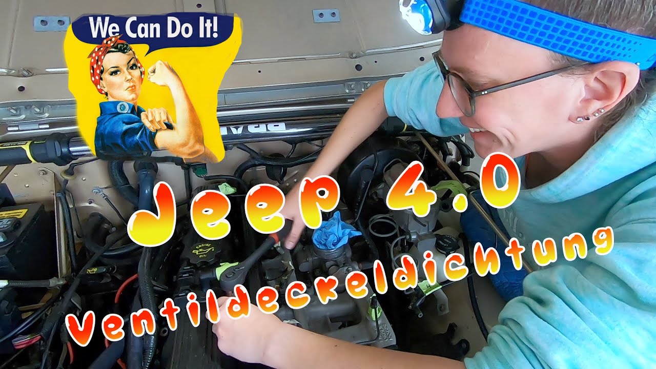 1993 Jeep Wrangler YJ - FOR LADIES!! Teil 1 Ventildeckeldichtung (valve cover gasket) #Jeepgirl
