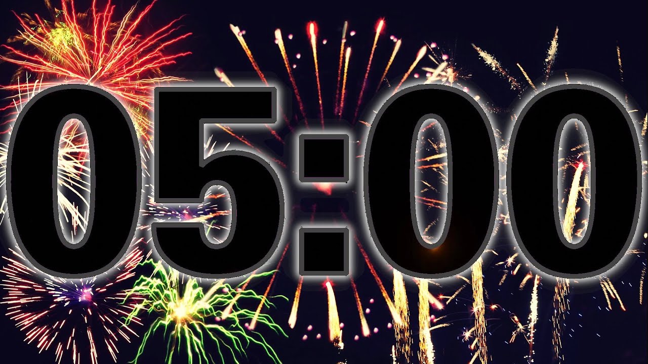 5 Minute Countdown Timer - Summer Fireworks! 🎆
