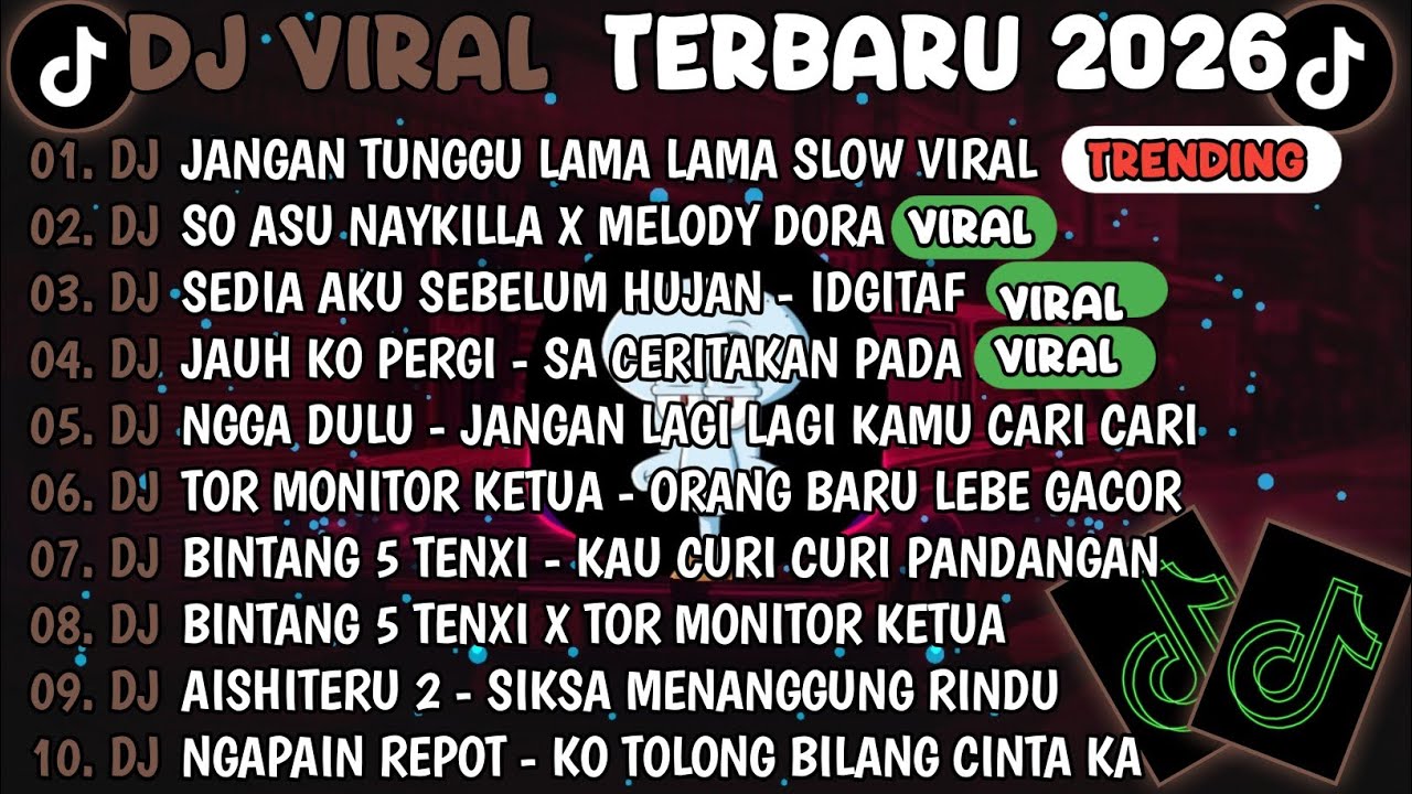 DJ TIKTOK TERBARU 2026🎵DJ JANGAN TUNGGU LAMA LAMA🎵DJ SO ASU X MELODY DORA DORA || FULL ALBUM 