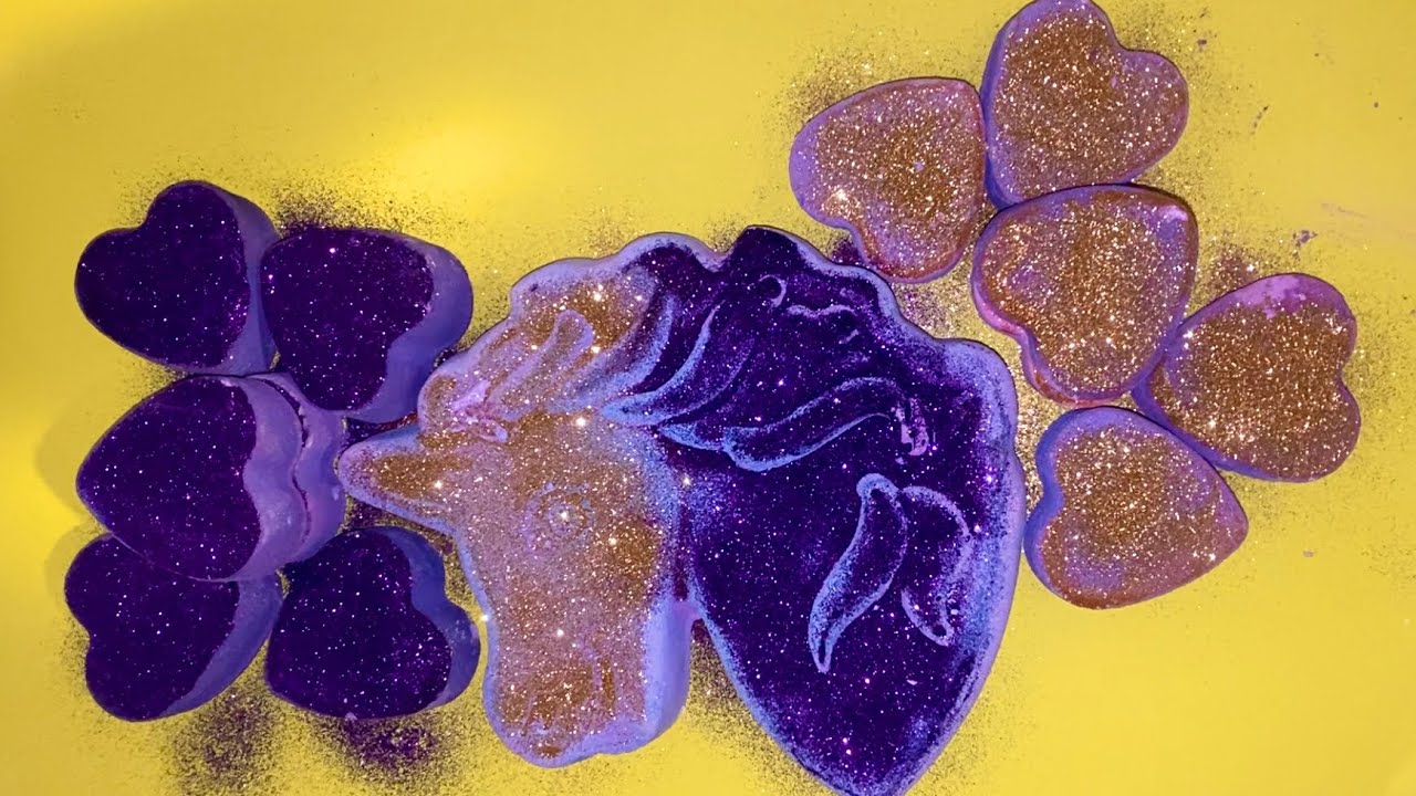 ASMR ~ DUSTY PURPLE REFORMED GYM CHALK CRUMBLE ~ ODDLY SATISFYING