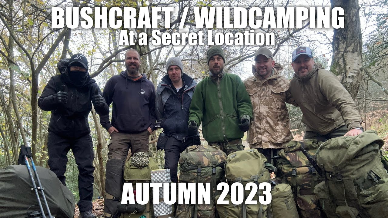 Wild Camping in the Woods in Autumn - Tarp and Bivvy Bag - Military Surplus Kit