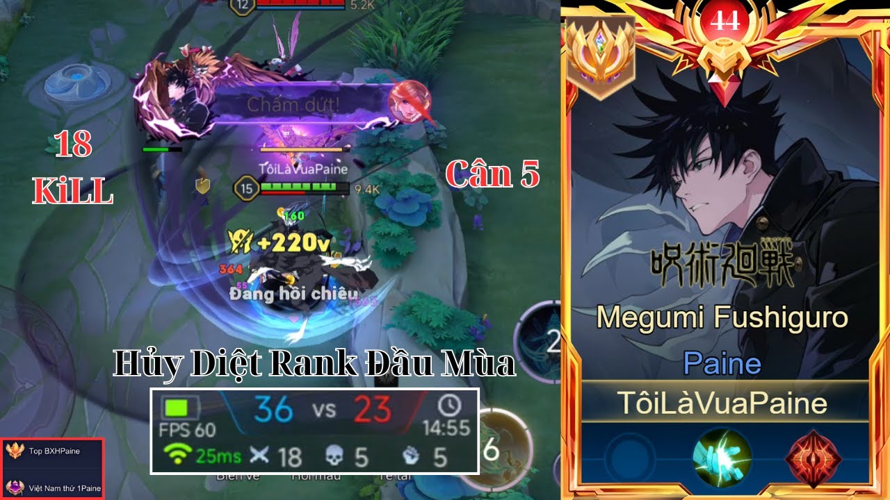 Top Paine - M&atilde;n Nh&atilde;n Với Si&ecirc;u Phẩm M&uacute;a Paine 18 KiLL 1 Nhảy 1 KiLL Hủy Diệt Rank Đầu M&ugrave;a