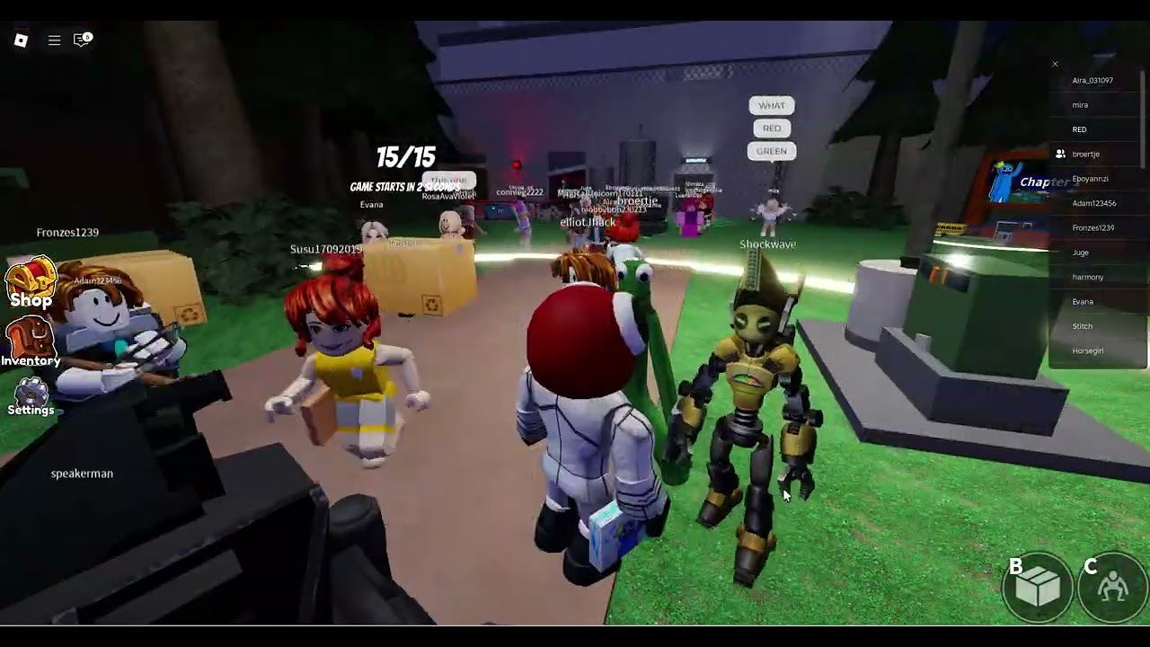 Rainbow Red speelt Roblox - Brookhaven en Rainbow friends
