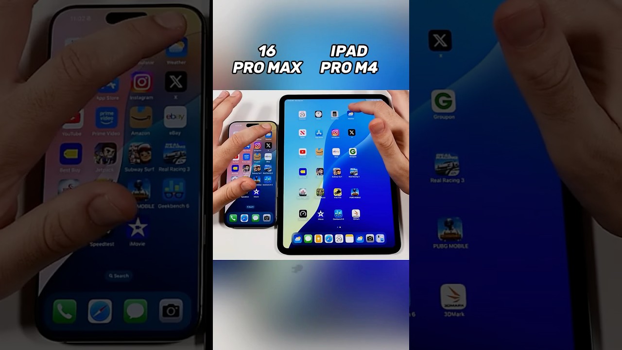 iPhone 16 Pro Max vs iPad Pro M4 ⚡ Tablet or Phone Wins? 