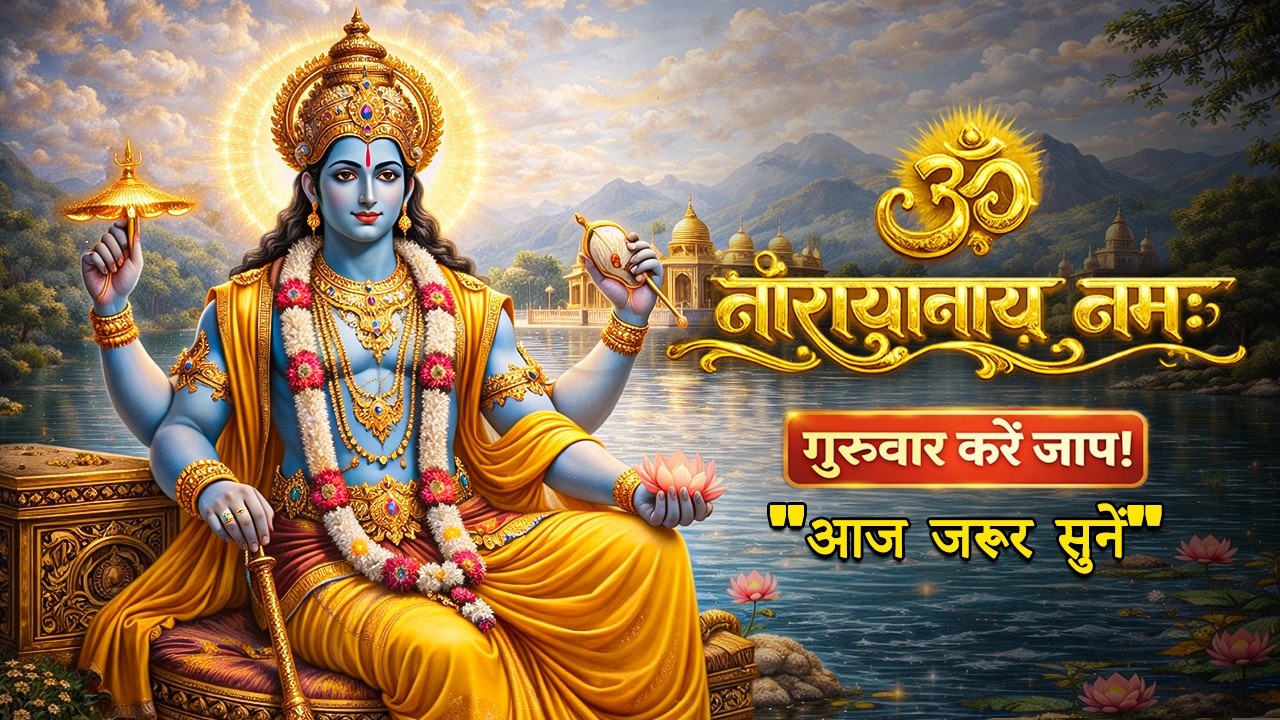 आज गुरुवार जरूर सुनें 🙏 Om Narayanaya Namah | नारायण मंत्र से बदलें भाग्य | Vishnu Mantra
