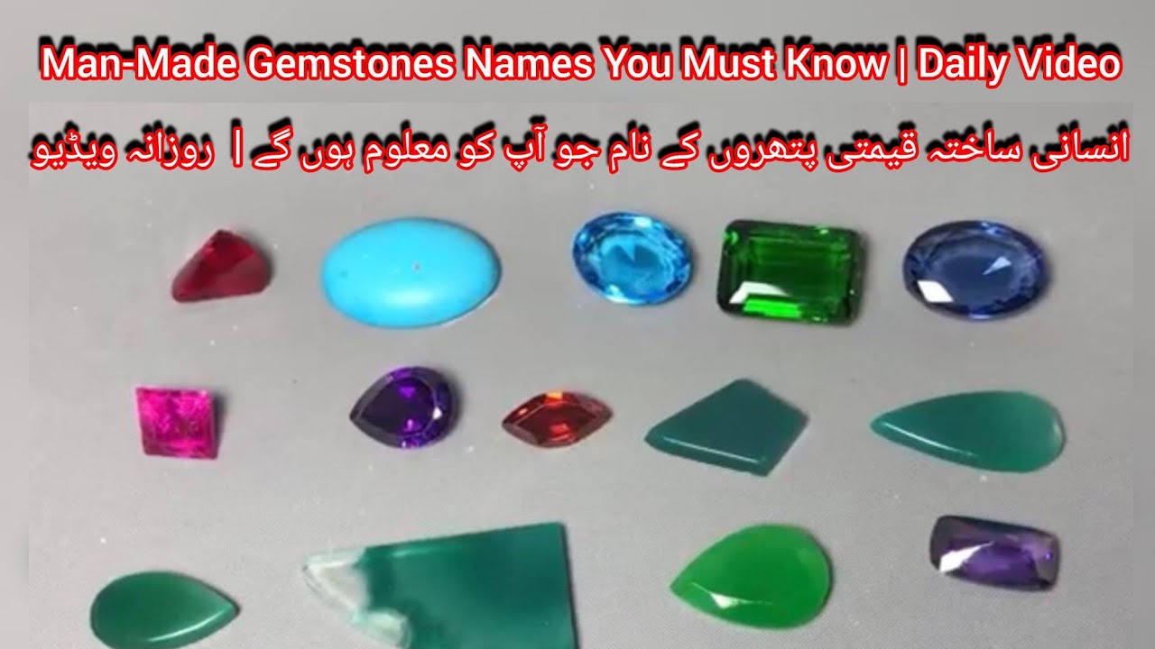 Man-Made Gemstones Names You Must Know | Daily Video💎💎💎#crystals 