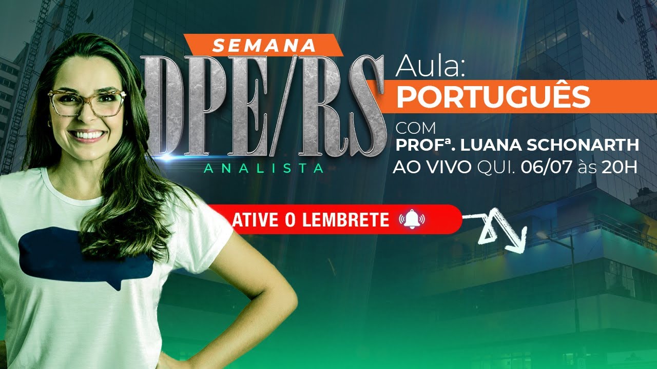 DPE/RS 2023- ANALISTA: AULA DE REVISÃO DE PORTUGUÊS - CONCURSOS GG