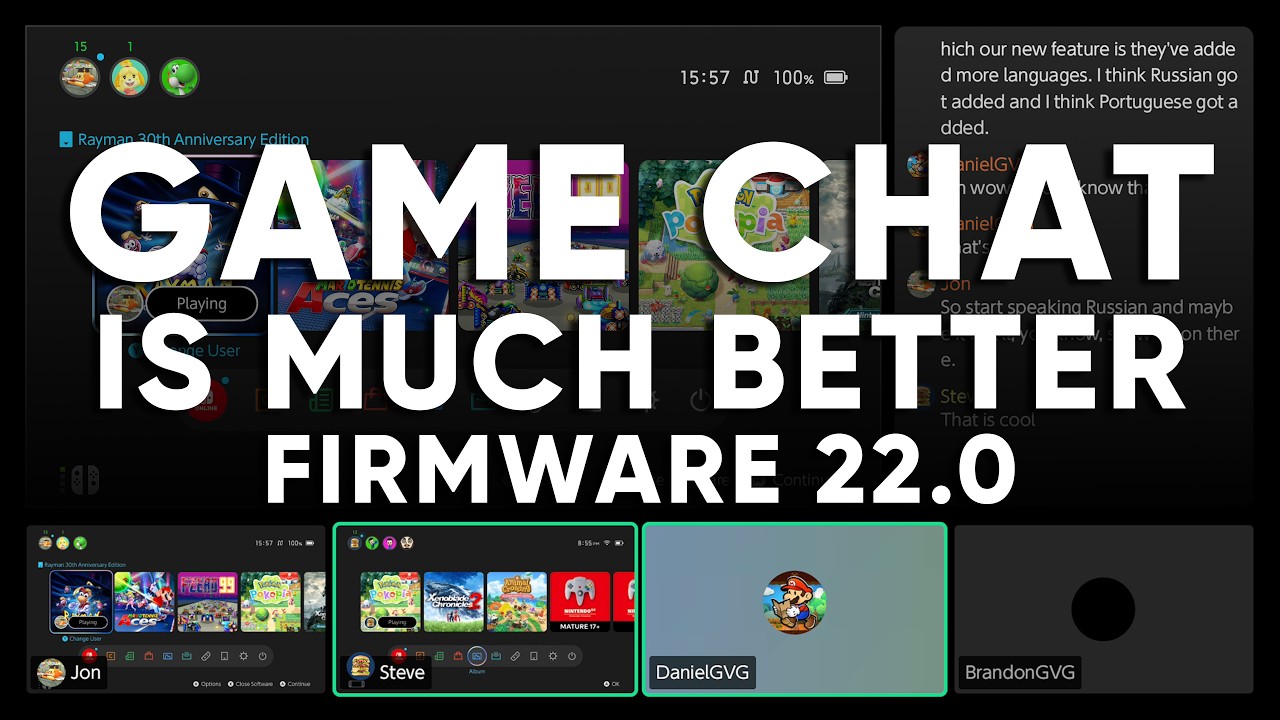 Nintendo Switch 2 Firmware 22.0 - Is GameChat Actually Improved?