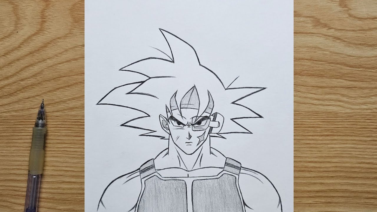 Dragon Ball drawing easy | How to draw Bardock step by step | anime character drawing for beginners
