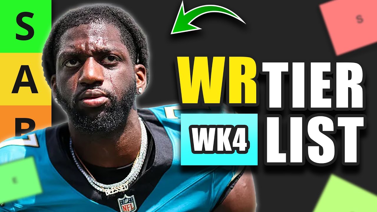 MUST START WRs for Week 4 Fantasy Football (Tier List)