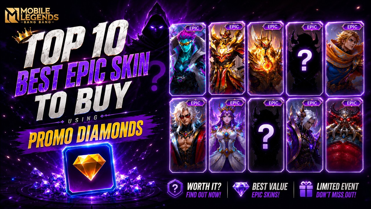 ТОП-10 ЛУЧШИХ ЭПИЧЕСКИХ ОБЛИКОВ, которые можно купить за ПРОМОАЛМАЗЫ в Mobile Legends: Bang Bang! 💎