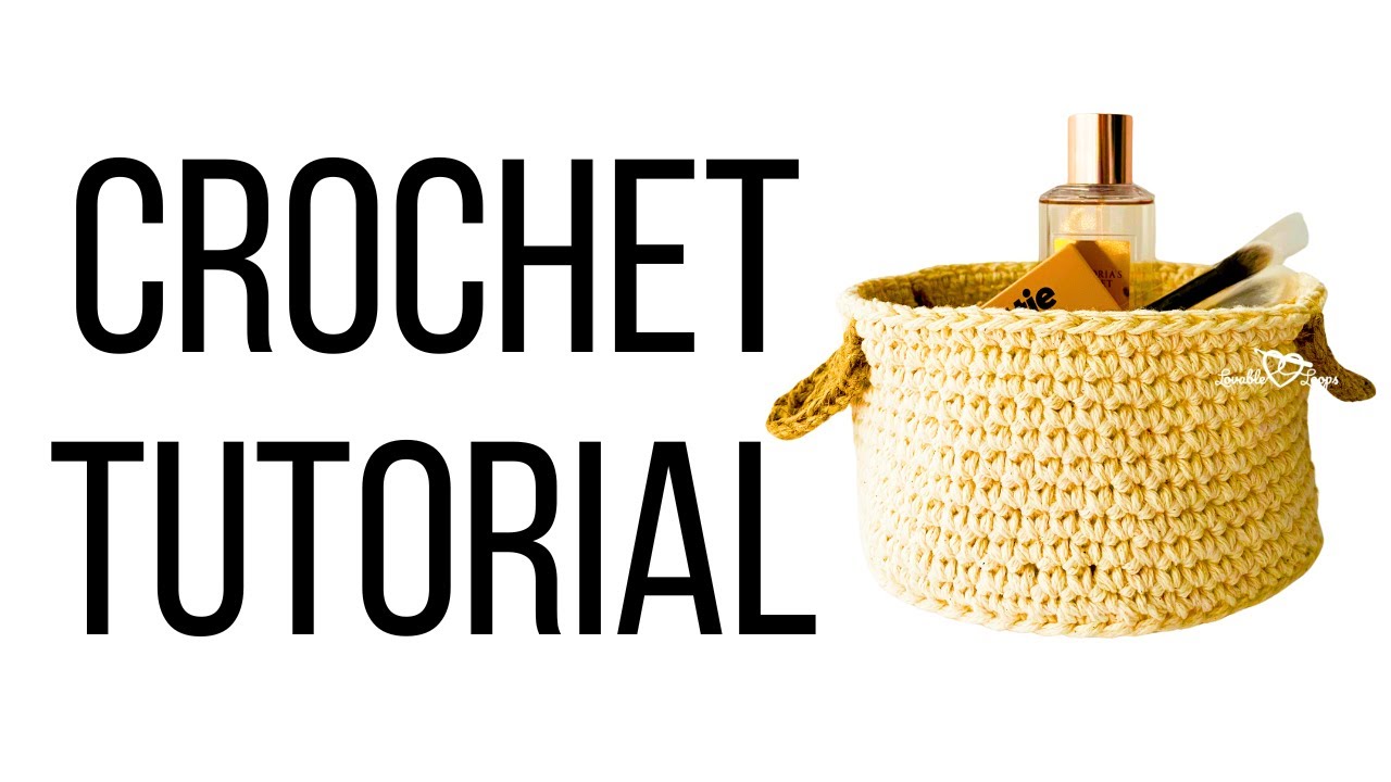 Beginner Basket | Crochet Basket Pattern for Beginners | Easy, Fast & Fun Crochet Basket