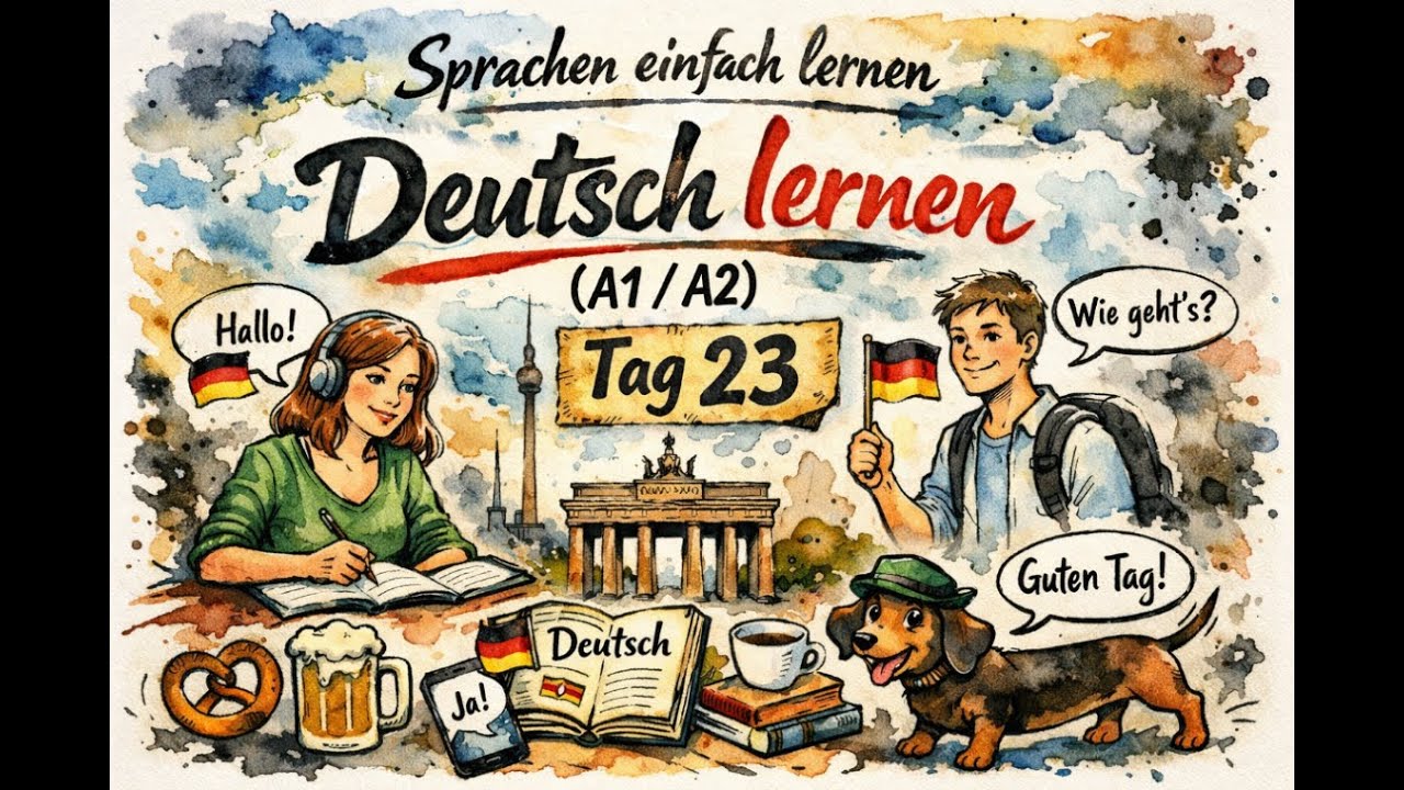 Tag 23 Deutsch lernen (A1–A2): Der neue Mitbewohner