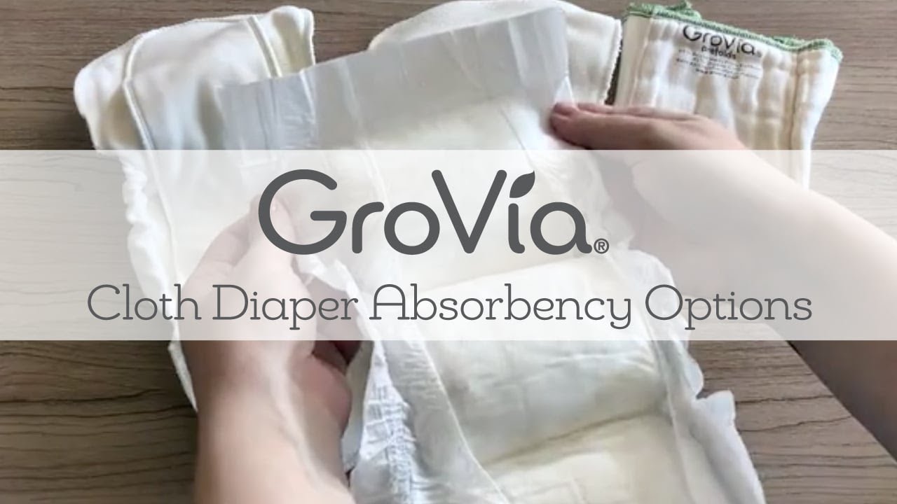 GroVia Hybrid Diaper Absorbency Options Explained - Prefolds, Soakers & BioSoakers