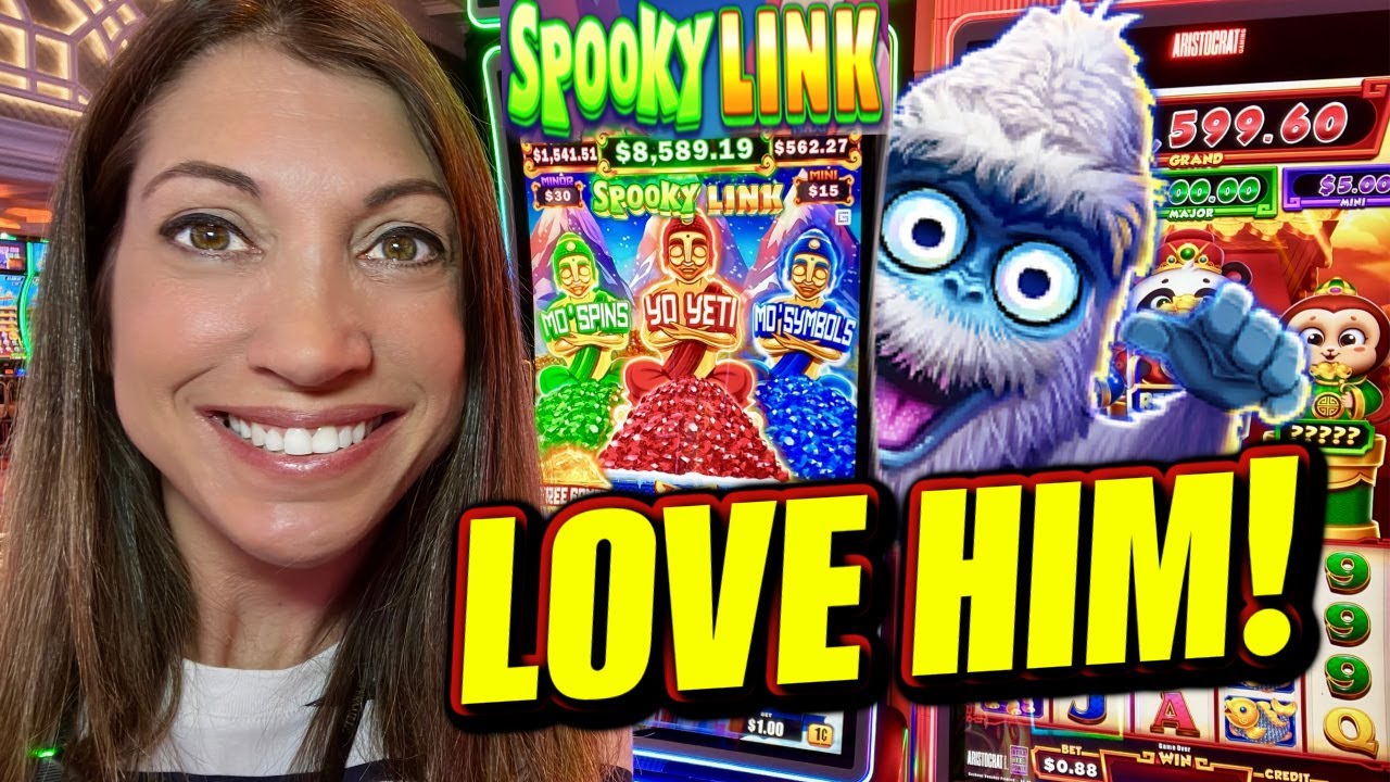 OMG! I Got a FULL SCREEN on Spooky Link Yeti slot in Reno