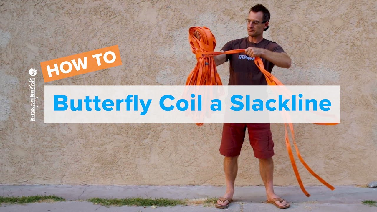 How to Butterfly Coil a Slackline &bull; YogaSlackers
