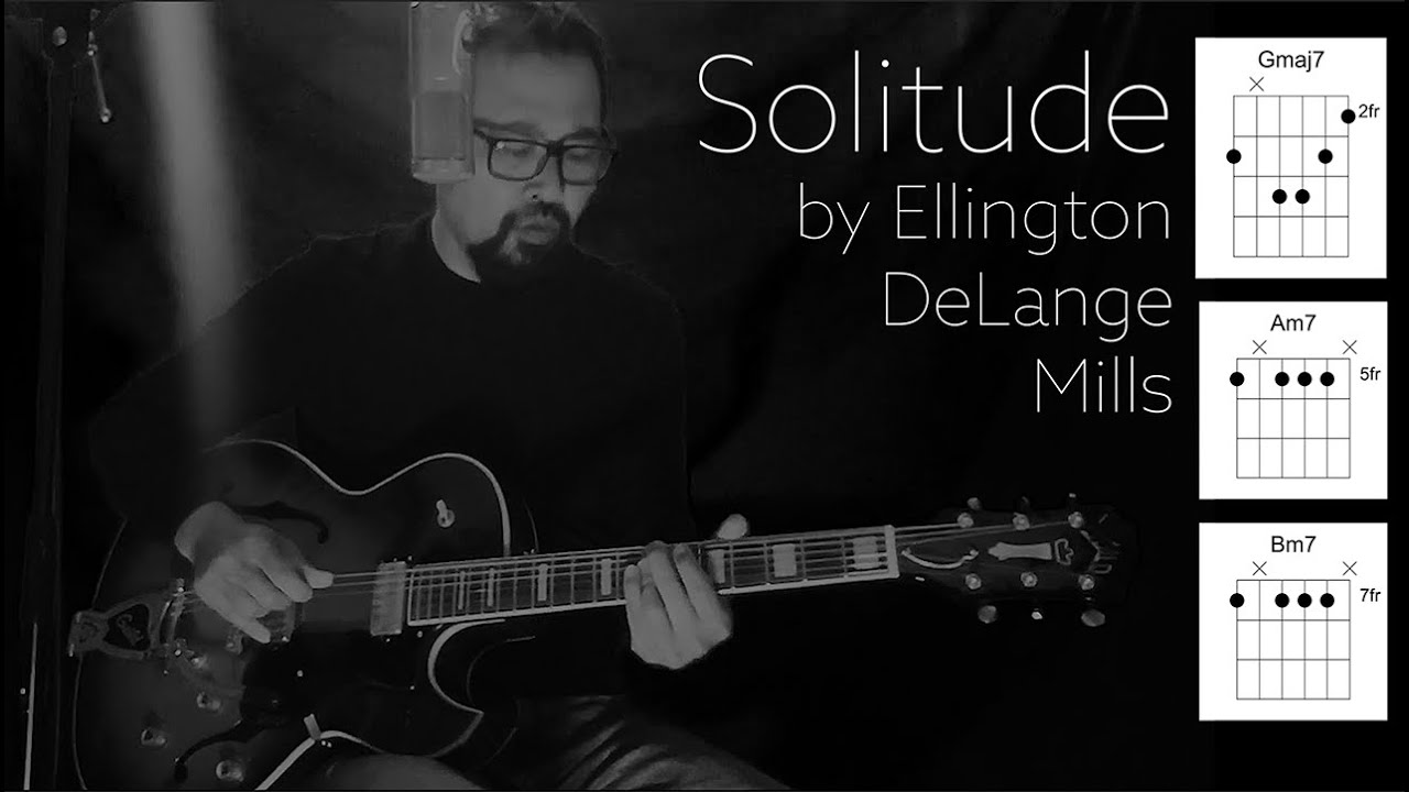 Solitude Ellington Billie Holiday guitar chords cover