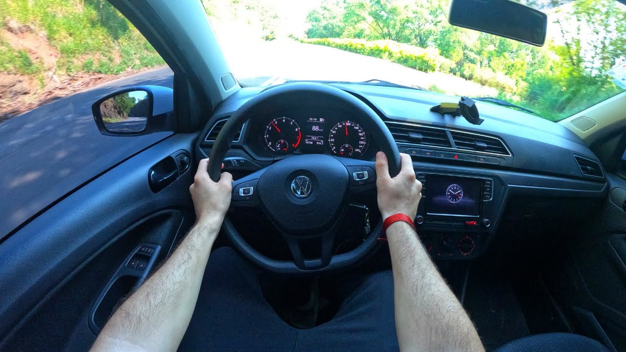 Volkswagen Voyage (1.6) 2021 / POV Тест-драйв 4K (Без комментария)