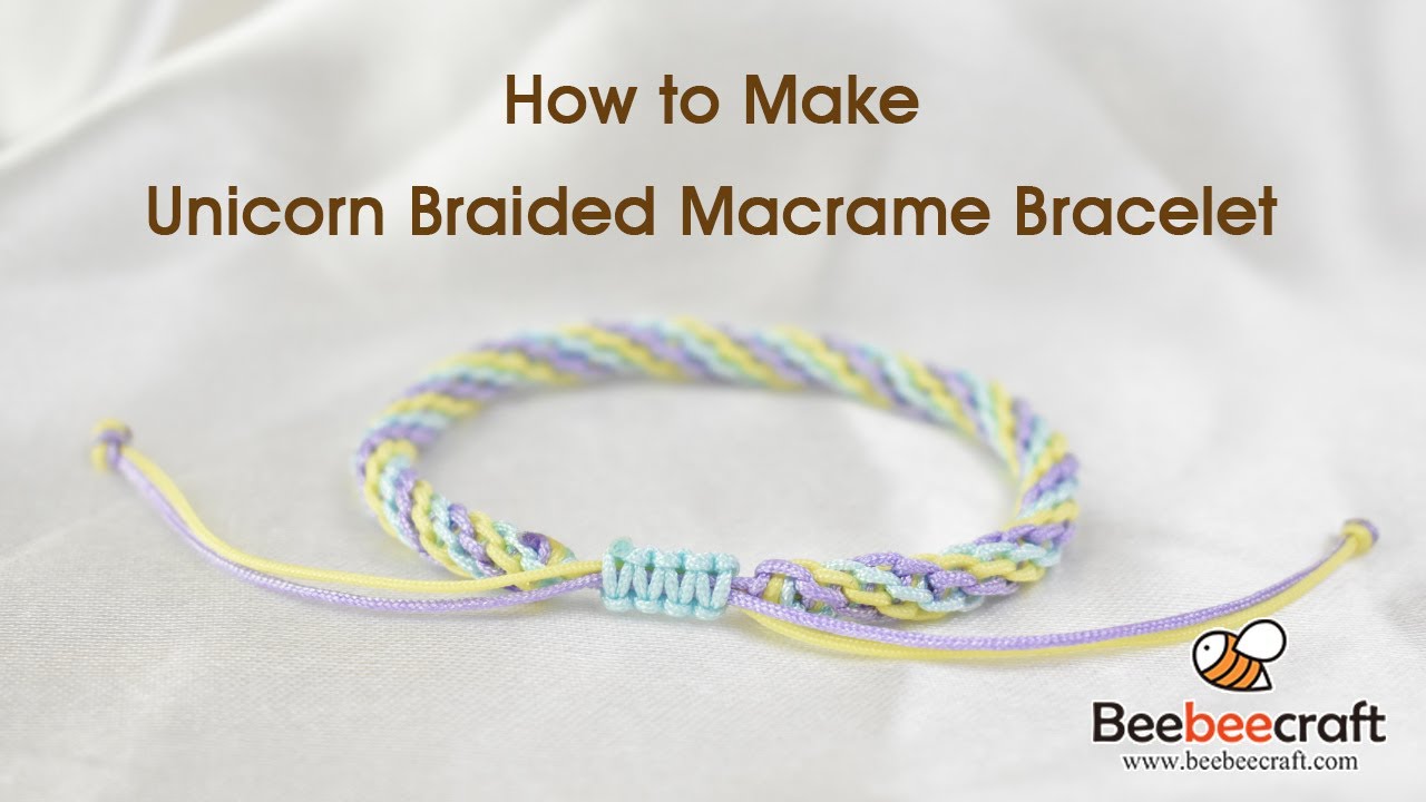 How to Make Unicorn Macrame Bracelet