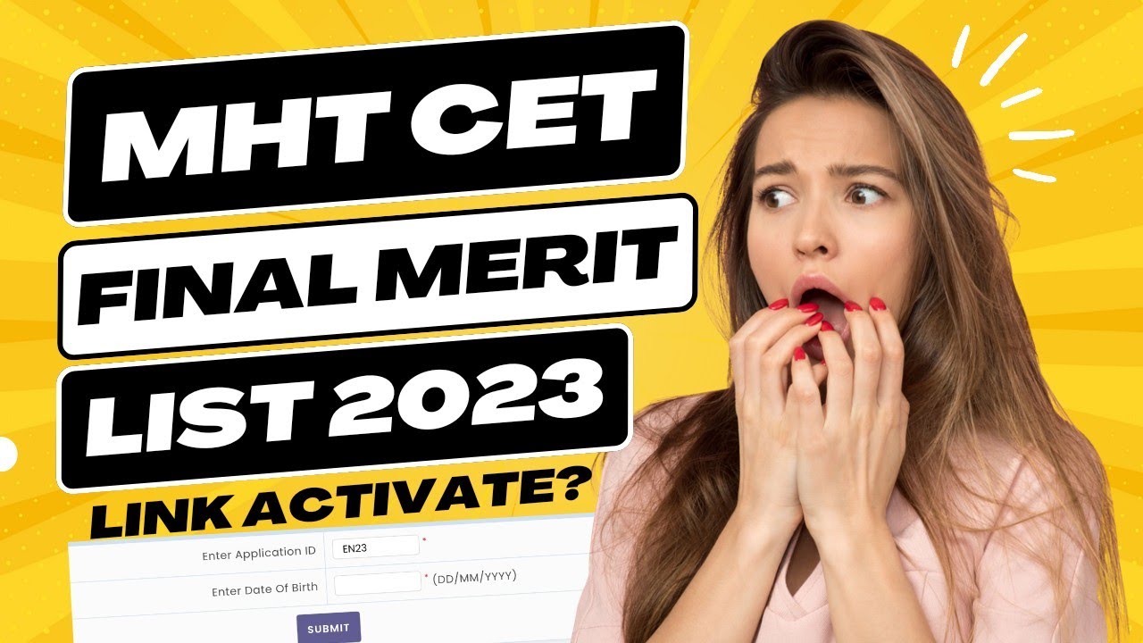 mht cet final merit list 2023 | how to check final merit list of mht cet 2023