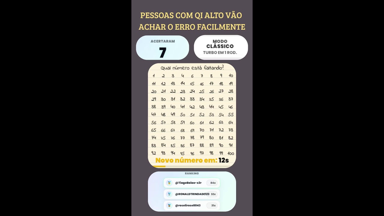 LIVE: TESTE DE QI, você consegue resolver ?