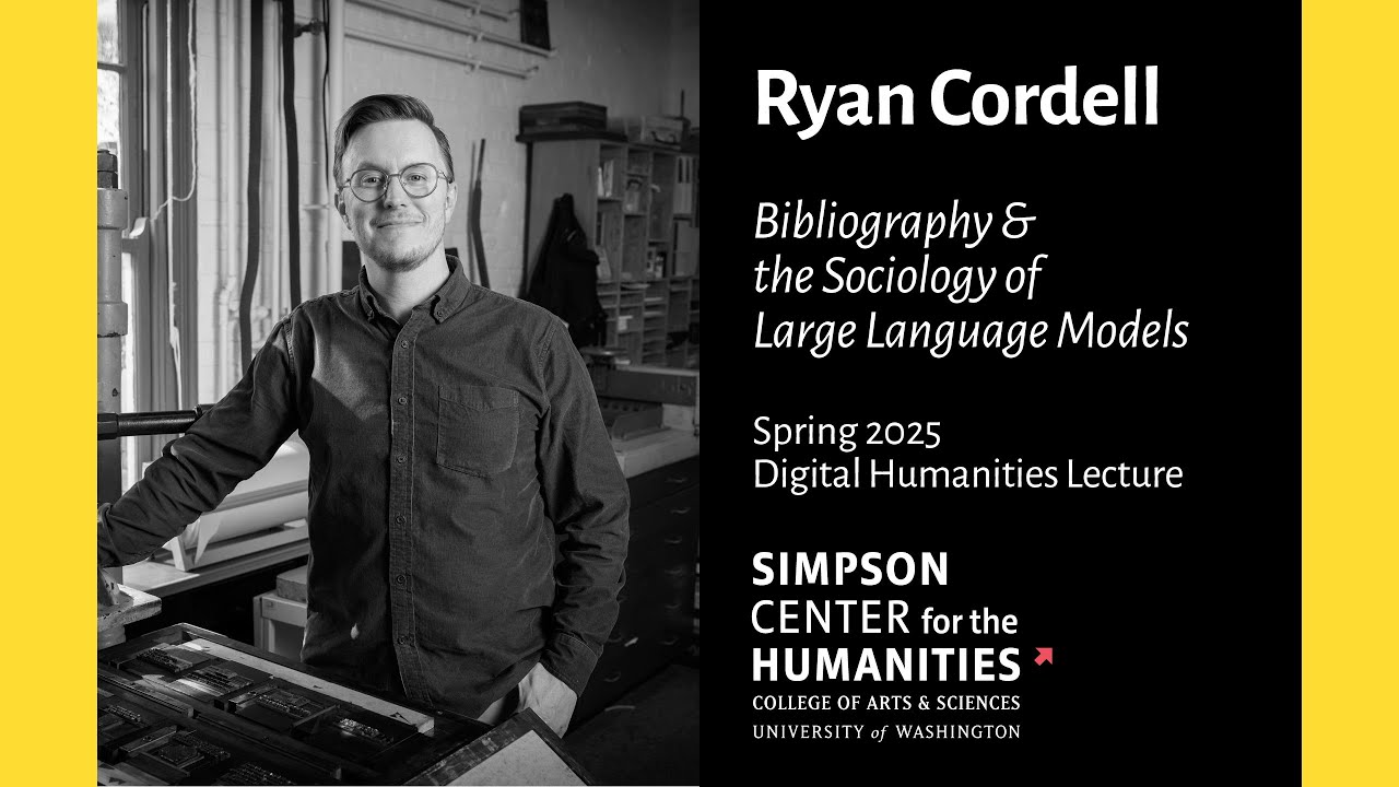 Bibliography & the Sociology of Large Language Models, Ryan Cordell